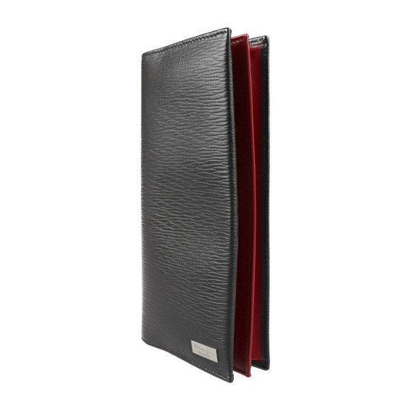Salvatore Ferragamo Handbags - Salvatore Ferragamo Red Wallet Black Leather Bifold